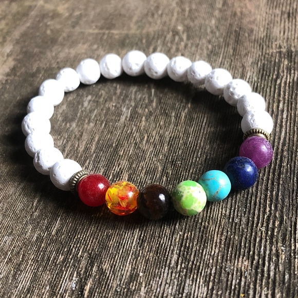 Musical Wishes Jewelry - 🔥HOT SALE🔥7 Chakra Beaded Lava Stone Bracelet